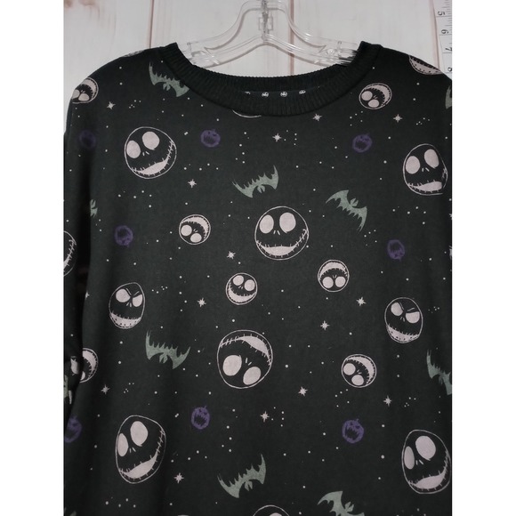 Disney Nightmare Before Christmas Sweater Womens Large Jack Skellington Sleepwea - Picture 2 of 8